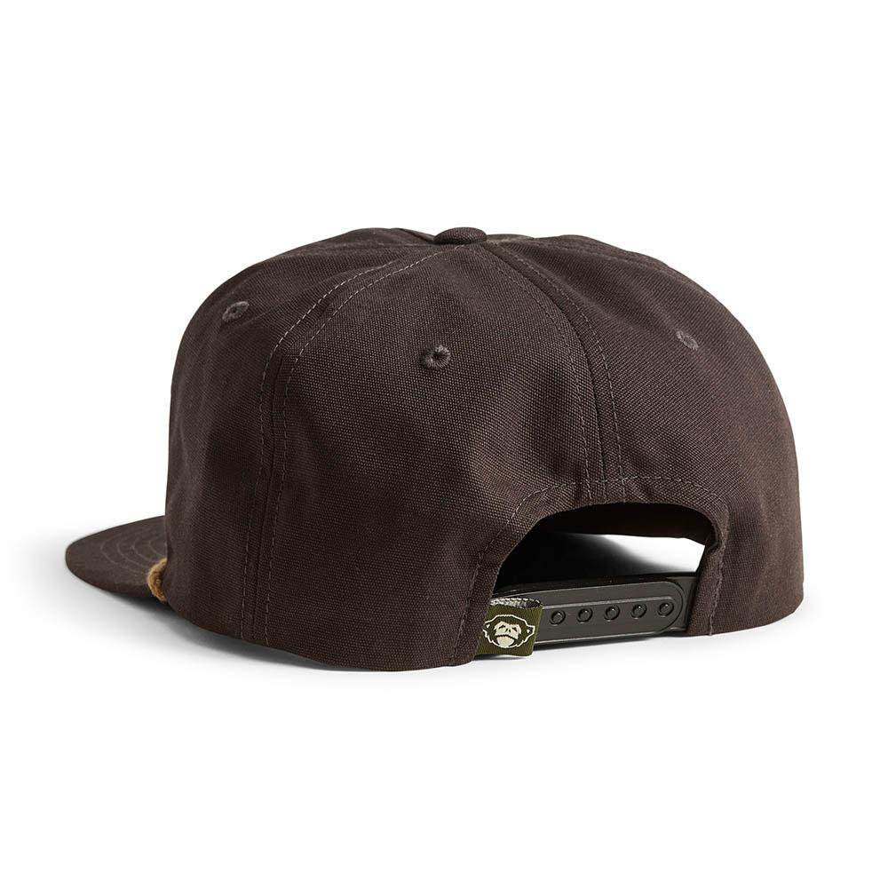 Howler Brothers Travelin' Fish Unstructured Snapback Hat in Antique Black